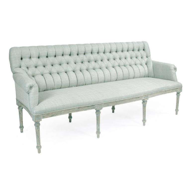 Zentique Wendy Birch Bench with Raw Silk Upholstery — Scandinavian Low-Profile Seat for Entryway & Bedroom LI-SH9-18-15