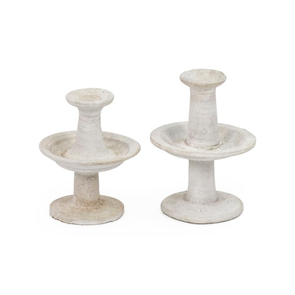 Zentique Candle Porcelain Stand — Elegant Glazed 7.5" Height Accent for Taper or Pillar Candles, Timeless Décor (92 chars) LI-SH9-20-10-1