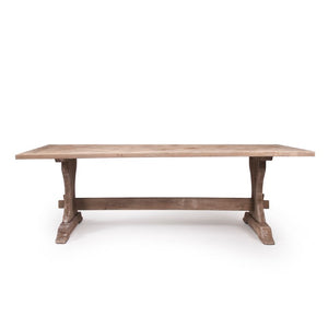 Zentique Gent Solid Pine Dining Table with Plywood Frame — Spacious 95" Rustic-Modern Design for Families, Entertaining, Workspaces LI-SH9-25-21