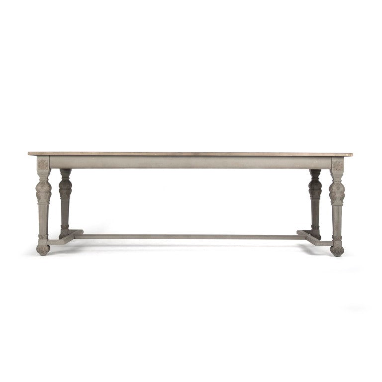 Zentique San Francisco Dining Table – Birch Veneer Modern 94.5" Length, Seats 6–8, Elm Accents, Durable Finish LI-SH9-25-26