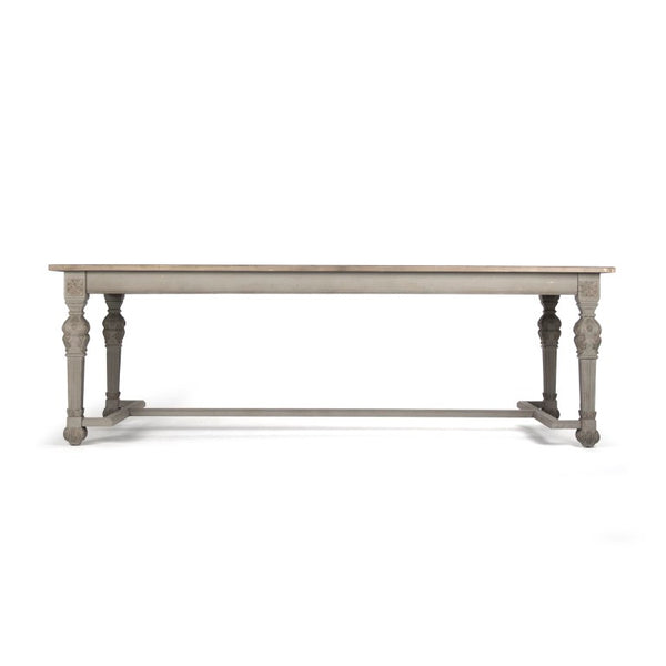 Zentique San Francisco Dining Table – Birch Veneer Modern 94.5" Length, Seats 6–8, Elm Accents, Durable Finish LI-SH9-25-26