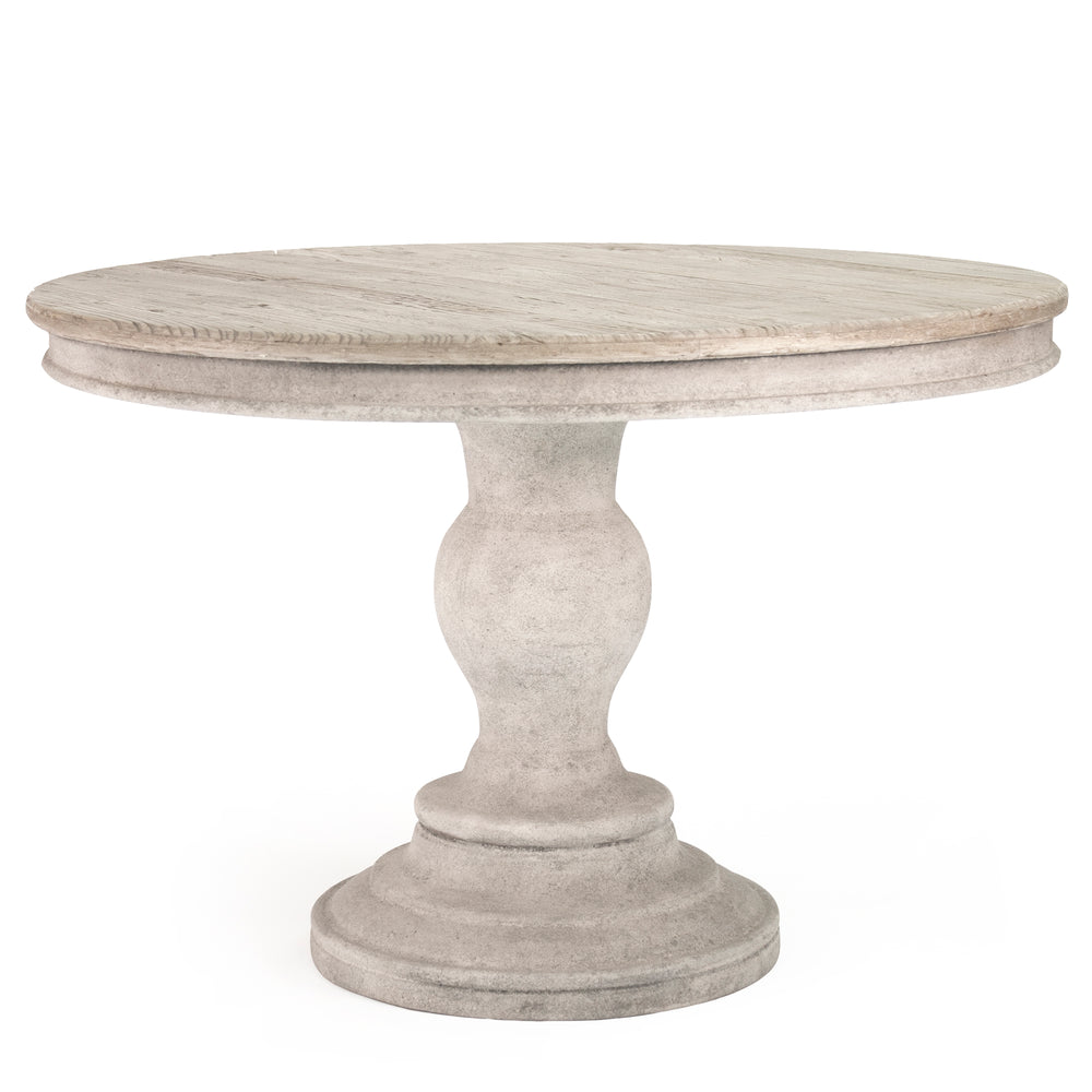 Philadelphia Table Dry Natural Top, Stone Lacquer Base LI-SH9-25-27 Zentique