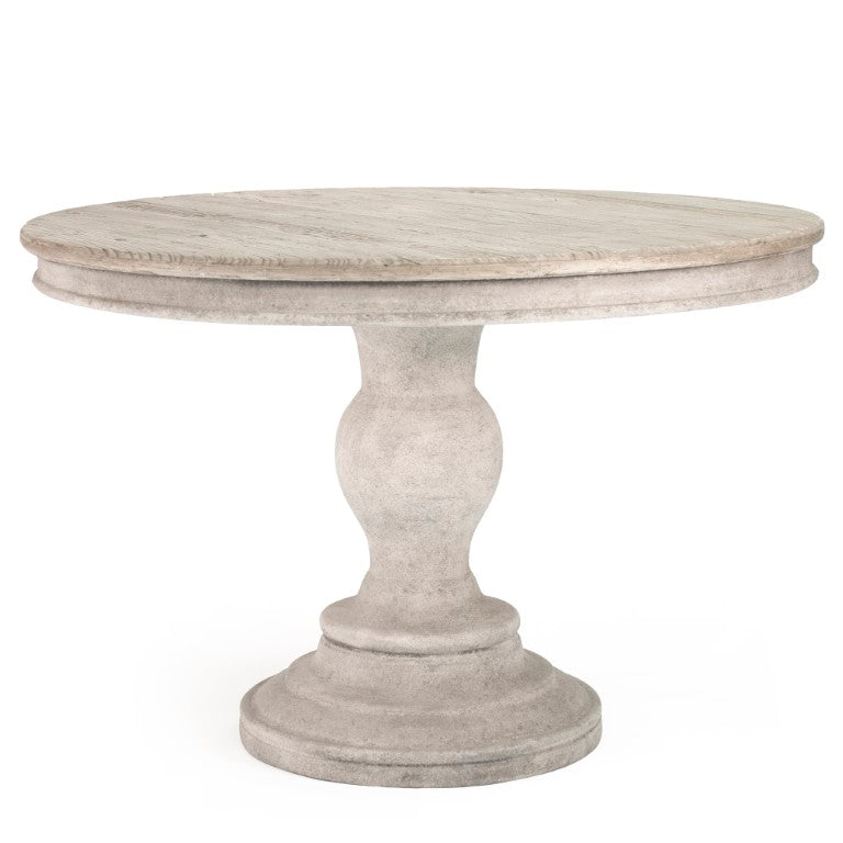 Zentique Philadelphia Table - Solid Elm & Poplar 43" Square Dining Table, Natural Finish, Durable Plywood Core LI-SH9-25-27
