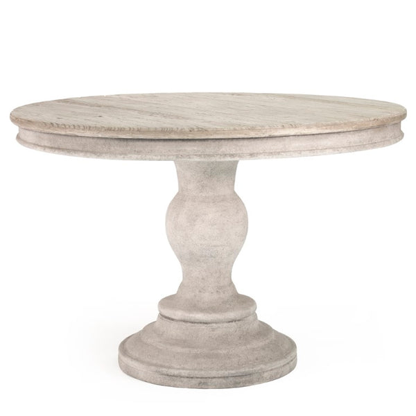 Zentique Philadelphia Table - Solid Elm & Poplar 43" Square Dining Table, Natural Finish, Durable Plywood Core LI-SH9-25-27