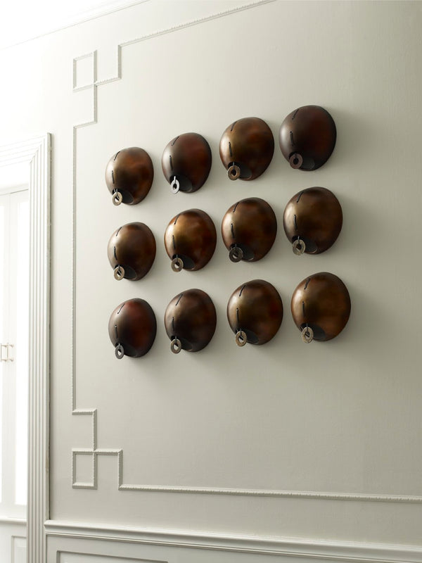 Phillips Collection Spheres Wall Tile - Luxurious Bronze Finish For Stunning Home Decor & Unique Artistic Appeal Brown Resin Dr57425