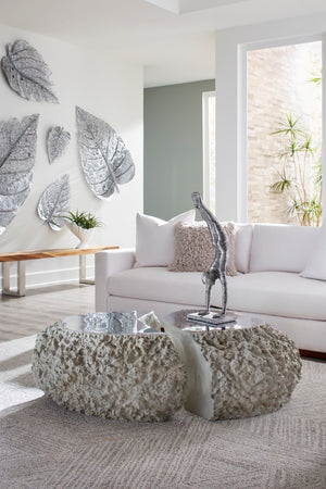 Phillips Collection Handstand Sculpture - Striking Aluminum Art Piece Showcasing Athletic Elegance And Modern Design Silver,Gray Metal ,Aluminum Id105376