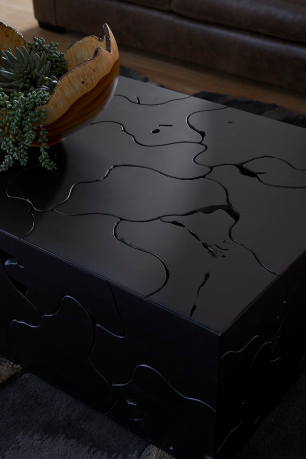 Phillips Collection Teak Slice Coffee Table - Handcrafted Unique Design For Modern Homes, Perfect For Any Style Black Wood ,Teak Id112146