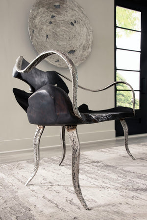 Phillips Collection Graven Live Edge Bench In Black - Unique Reclaimed Teak With Sculptural Stainless Steel Legs Brown,Black Wood ,Teak Id112788