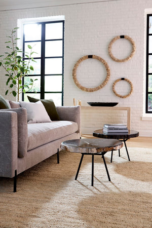 Phillips Collection Petrified Wood Coffee Table - Unique Fossilized Art Piece From Indonesia For Stunning Home Decor Black,Brown Petrified Wood Id114670