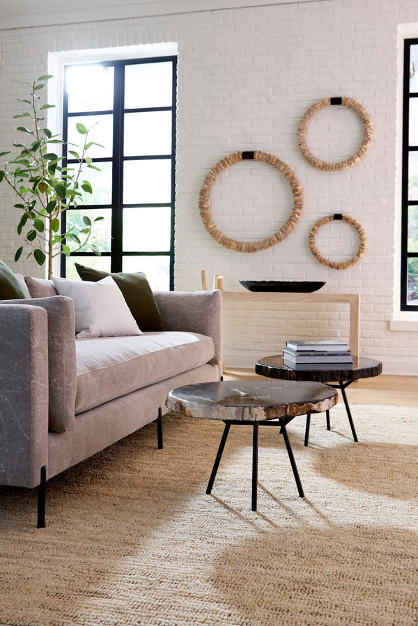 Phillips Collection Petrified Wood Coffee Table - Unique Fossilized Art Piece From Indonesia For Stunning Home Decor Black,Gray Petrified Wood Id114671