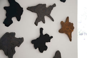 Phillips Collection Freeform Teak Wall Slice - Large Dark Gray Accent For Cozy, Inviting Spaces With Natural Beauty Gray Wood ,Teak Id114686