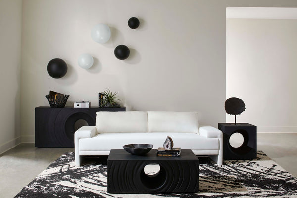 Phillips Collection Ball On The Wall Sculptures – Whimsical Decor For Contemporary Spaces | Modern Organic Artistry Black Resin Ph100845