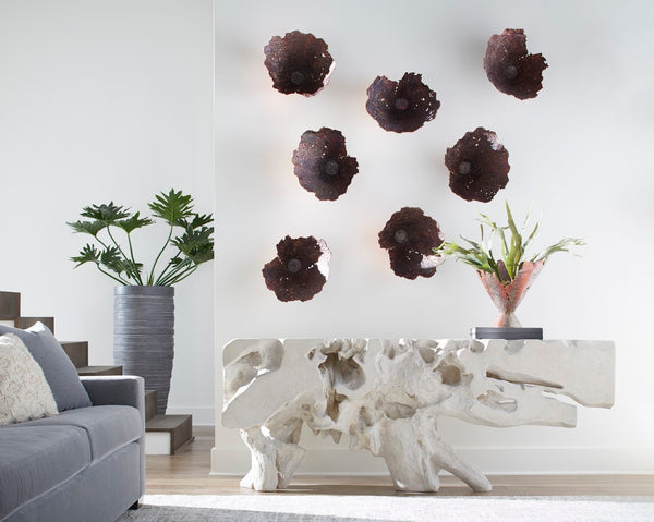 Phillips Collection Splash Bowl - Stunning Oxidized Copper Finish Decorative Vessel For Festive Home Accents Brown Resin Ph103794