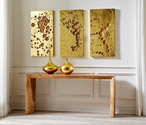 Phillips Collection Splotch Decorative Wall Art - Modern Organic Design With Stunning Gold Leaf Finish For Unique Spaces Gold Resin Ph107319