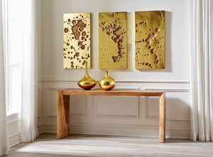 Phillips Collection Splotch Decorative Wall Art - Modern Organic Design With Stunning Gold Leaf Finish For Unique Spaces Gold Resin Ph107321