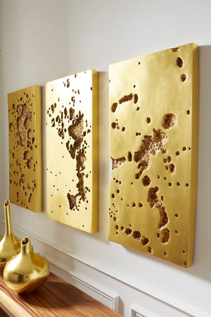 Phillips Collection Splotch Decorative Wall Art - Modern Organic Design With Stunning Gold Leaf Finish For Unique Spaces Gold Resin Ph107321