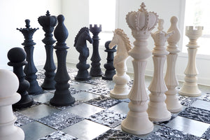 Phillips Collection Knight Chess Sculpture, Artisan-grade Cast Stone Piece For Indoor/Outdoor Game Enthusiasts White Resin Composite Ph115687