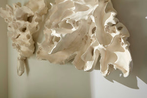 Phillips Collection Contour Cast Root Triangle Wall Art - Lightweight Faux Bleached Decor For Indoor & Outdoor Spaces Off White Resin Ph118731