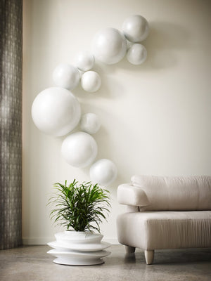 Phillips Collection Ball On The Wall Sculptures – Whimsical Decor For Contemporary Spaces | Modern Organic Artistry White Resin Ph60523