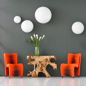 Phillips Collection Ball On The Wall Sculptures – Whimsical Decor For Contemporary Spaces | Modern Organic Artistry White Resin Ph60523