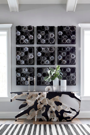 Phillips Collection Lacuna Vase - Hand-carved Mango Wood Sculpture With Unique Texture For Elegant Home Décor Display White,Off White Wood ,Mango Th107097