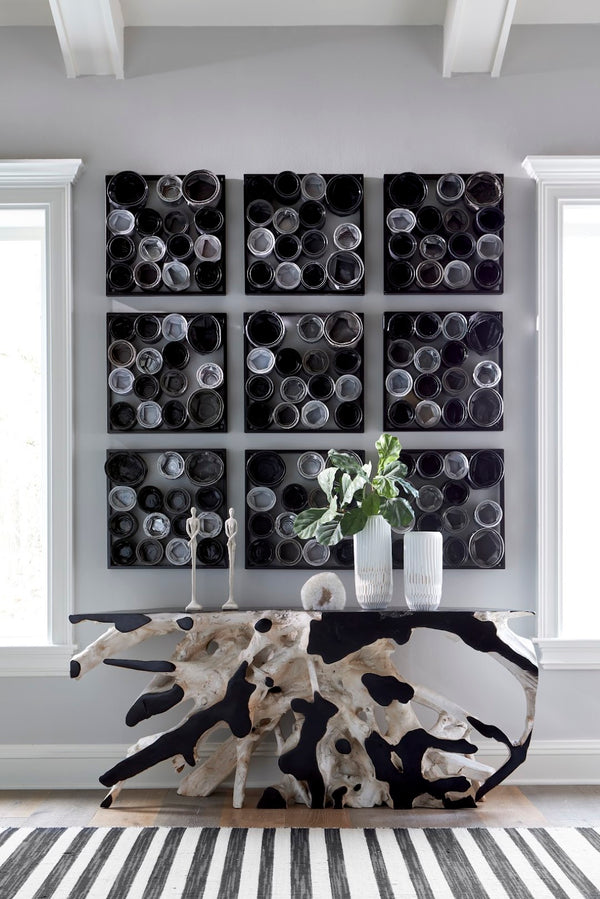 Phillips Collection Lacuna Vase - Hand-carved Mango Wood Sculpture With Unique Texture For Elegant Home Décor Display White,Off White Wood ,Mango Th107097