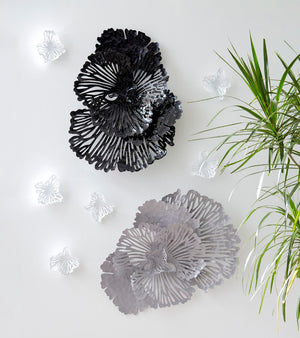Phillips Collection Flower Wall Art - Intricate Floral Design For Stunning Home Décor, Perfect For Any Space Black Metal Th107120
