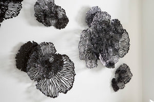 Phillips Collection Flower Wall Art - Intricate Floral Design For Stunning Home Décor, Perfect For Any Space Black Metal Th108319