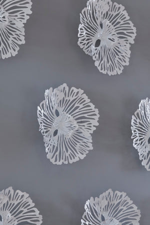 Phillips Collection Flower Wall Art - Intricate Floral Design For Stunning Home Décor, Perfect For Any Space White Metal Th109685