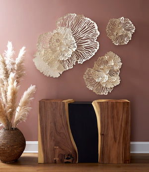 Phillips Collection Flower Wall Art - Intricate Floral Design For Stunning Home Décor, Perfect For Any Space Off White Metal Th109686