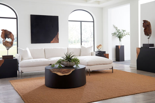 Phillips Collection Cornered Wall Art - Stylish Black Iron With Natural Chamcha Wood Accents For Elegant Home Décor Black,Brown Metal ,Iron Th110317