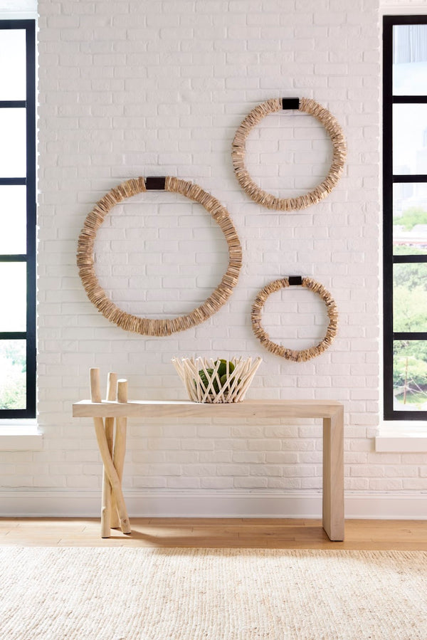 Phillips Collection Branch Console Table - Bleached Chamcha Wood Design For Modern Aesthetics & Timeless Sophistication Off White Wood ,Chamcha Wood Th115343