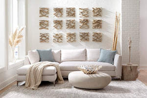 Phillips Collection Vine Wall Tile – Handcrafted Natural Artistry From Renewable Resources To Enhance Your Home Décor Brown Wood Th60901