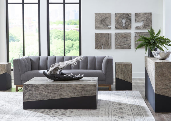 Phillips Collection Freeform Wall Tile - Unique Chamcha Wood Art Piece, Perfect For Modern Organic Décor Solutions Gray,Brown Wood ,Chamcha Wood Th82455