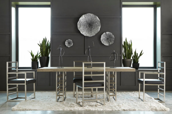 Phillips Collection Lotus Large Metal Wall Art - Hand-crafted Copper Beauty With Textured Black Highlights For Home Decor Silver,Black Metal Th96159