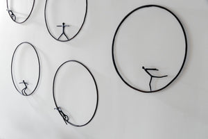 Phillips Collection Olympic Dismount Figure Sculpture - Modern Metal Wall Art For Contemporary And Farmhouse Interiors Brown,White Metal Th99504