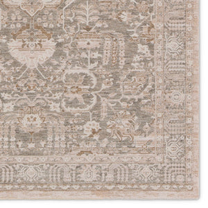 Jaipur Living Lilit Acair Lil02 Powerloomed Machinemade 85% Polyester 15% Polypropylene Traditional Medallion Indoor Rug Green, Gray 85% Polyester 15% Polypropylene Rug158435