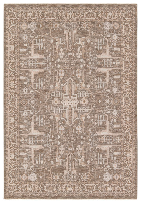Jaipur Living Lilit Lechmere Lil03 Powerloomed Machinemade 90% Polyester 10% Polypropylene Traditional Medallion Indoor Rug Tan, Cream 90% Polyester 10% Polypropylene Rug158442