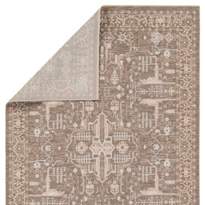 Jaipur Living Lilit Lechmere Lil03 Powerloomed Machinemade 90% Polyester 10% Polypropylene Traditional Medallion Indoor Rug Tan, Cream 90% Polyester 10% Polypropylene Rug158442