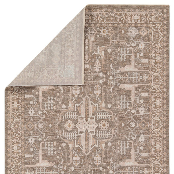 Jaipur Living Lilit Lechmere Lil03 Powerloomed Machinemade 90% Polyester 10% Polypropylene Traditional Medallion Indoor Rug Tan, Cream 90% Polyester 10% Polypropylene Rug158442