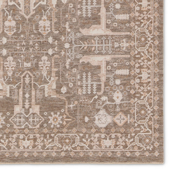 Jaipur Living Lilit Lechmere Lil03 Powerloomed Machinemade 90% Polyester 10% Polypropylene Traditional Medallion Indoor Rug Tan, Cream 90% Polyester 10% Polypropylene Rug158442
