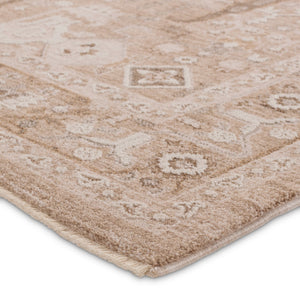 Jaipur Living Lilit Lechmere Lil04 Powerloomed Machinemade 90% Polyester 10% Polypropylene Traditional Medallion Indoor Rug Tan, Cream 90% Polyester 10% Polypropylene Rug158443