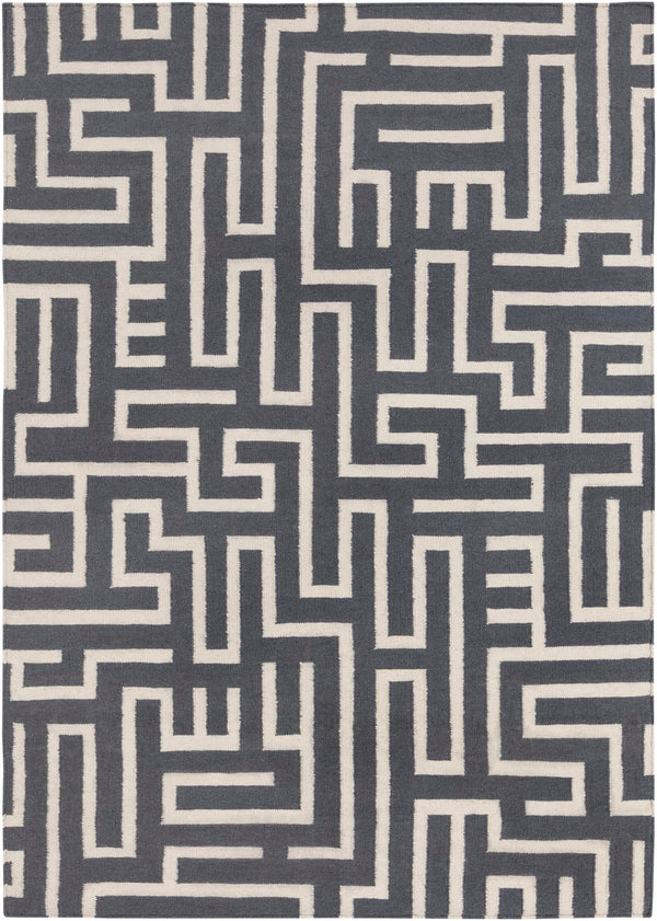Chandra Rugs Hand-woven Flatweave Reversible Wool/Cotton Rug – Elegant Artisan-crafted Decor For Any Room Grey,White Wool Lim25724-35