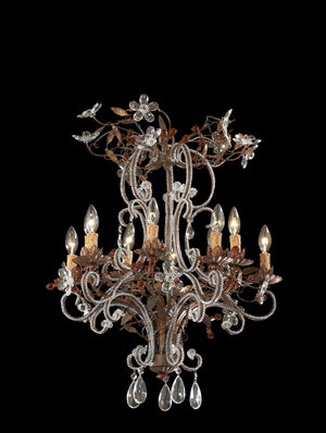 Safavieh Chandelier Of 10 Lights - Elegant Illumination For Dining Rooms & Entryways, Stunning Design & Warm Glow 00a  Lit1007a