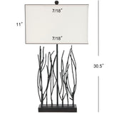 Safavieh Grayson 30.5 Inch H Twig Lamp Black LIT4010A