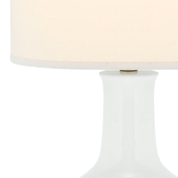 Safavieh PARIS, 27.5 INCH CERAMIC TABLE LAMP - Timeless Elegance for Your Home with Warm Ambient Illumination White LIT4024A