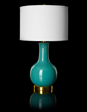 Safavieh PARIS, 27.5 INCH CERAMIC TABLE LAMP - Timeless Elegance for Your Home with Warm Ambient Illumination Light Blue LIT4024F