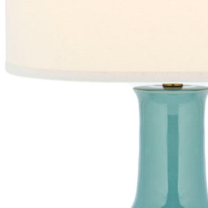 Safavieh PARIS, 27.5 INCH CERAMIC TABLE LAMP - Timeless Elegance for Your Home with Warm Ambient Illumination Light Blue LIT4024F