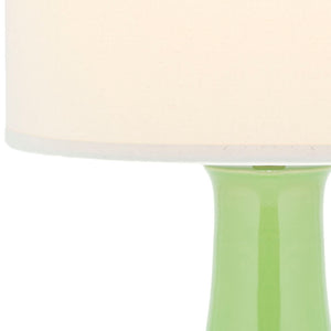 Safavieh PARIS, 27.5 INCH CERAMIC TABLE LAMP - Timeless Elegance for Your Home with Warm Ambient Illumination Green LIT4024G