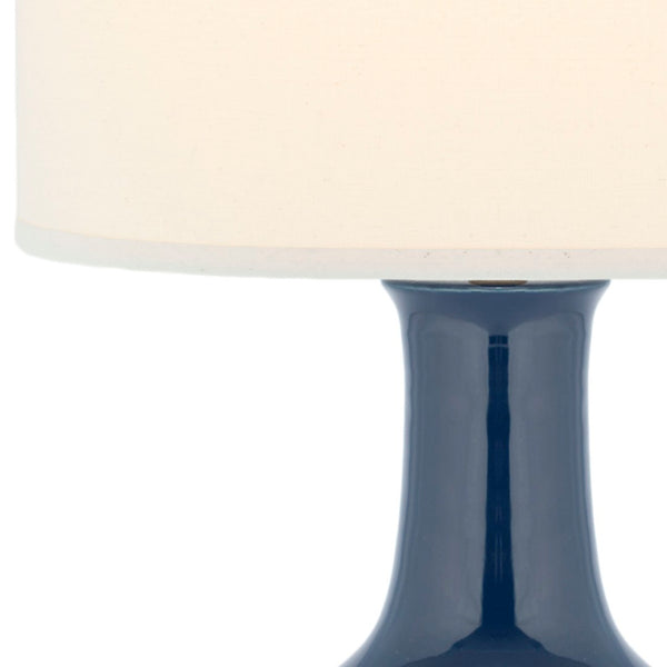 Safavieh PARIS, 27.5 INCH CERAMIC TABLE LAMP - Timeless Elegance for Your Home with Warm Ambient Illumination Navy LIT4024H